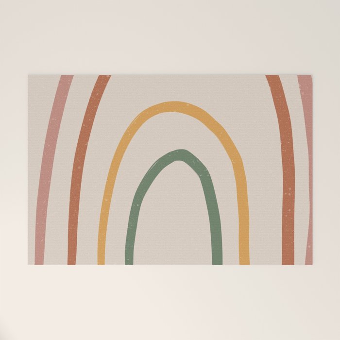 Warm Rainbow Welcome Mat Gallery Image 1