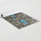 Bluebird and Apple Blossoms Yoga Mat Gallery Image 2