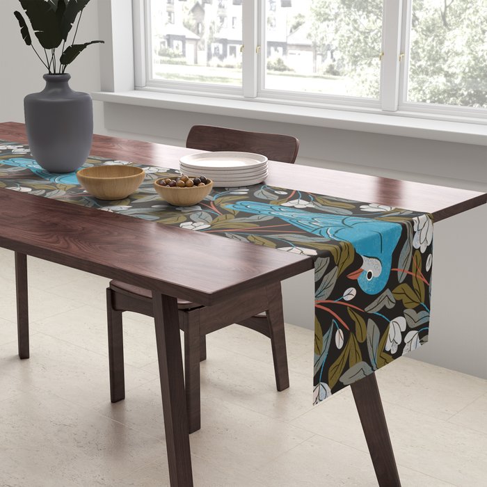 Bluebird and Apple Blossoms Table Runner Gallery Image 2