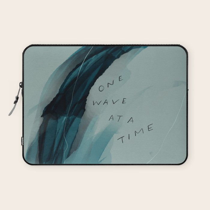 "One Wave At A Time" Laptop Sleeve Gallery Image 1