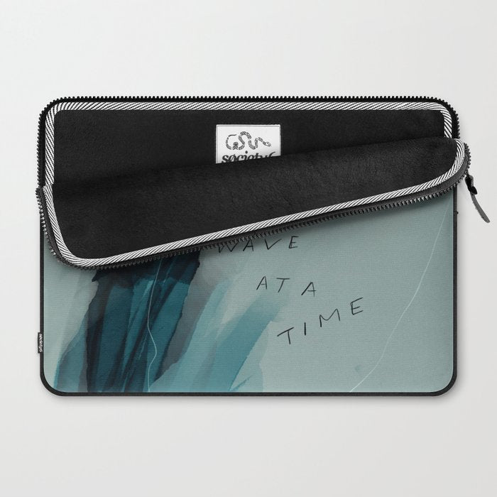 "One Wave At A Time" Laptop Sleeve Gallery Image 2