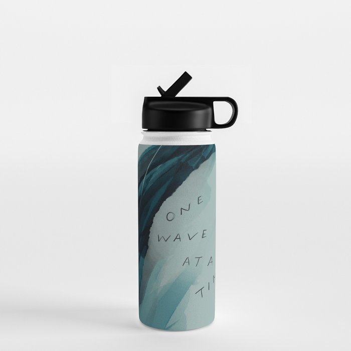 "One Wave At A Time" Water Bottle Gallery Image 1
