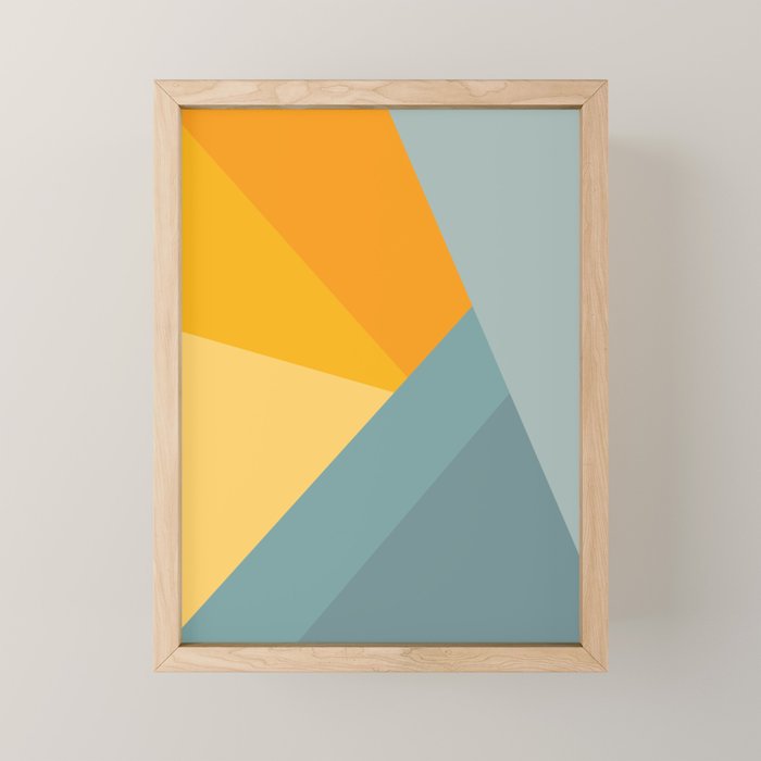 Abstract Mountain Sunrise Mini Art Print Gallery Image 1