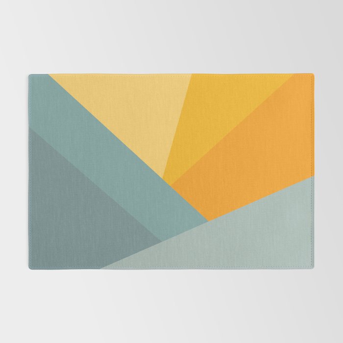 Abstract Mountain Sunrise Rug Gallery Image 2
