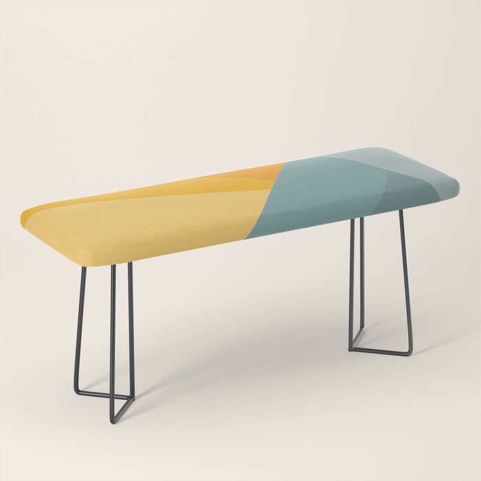 Abstract Mountain Sunrise Bench Gallery Image 1