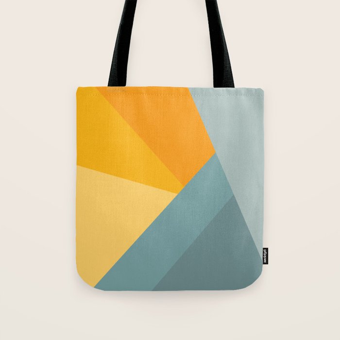 Abstract Mountain Sunrise Tote Bag Gallery Image 1
