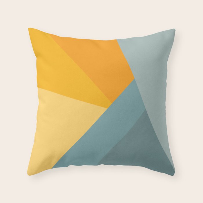 Abstract Mountain Sunrise Throw Pillow Gallery Image 6