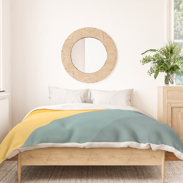 Abstract Mountain Sunrise Duvet Cover Gallery Image 3