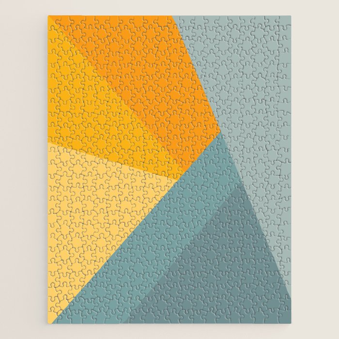 Abstract Mountain Sunrise Jigsaw Puzzle Gallery Image 1