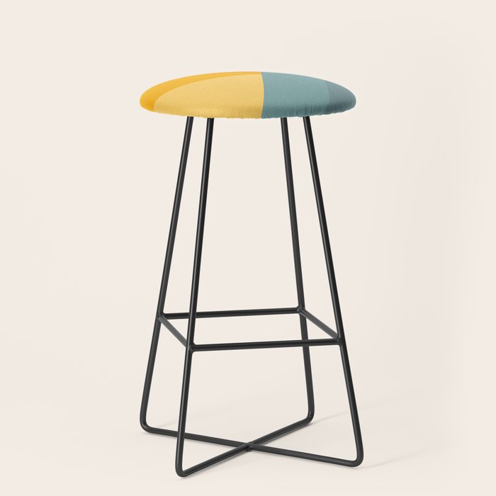 Abstract Mountain Sunrise Stool Gallery Image 1