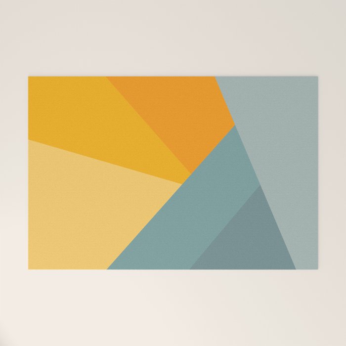Abstract Mountain Sunrise Welcome Mat Gallery Image 1