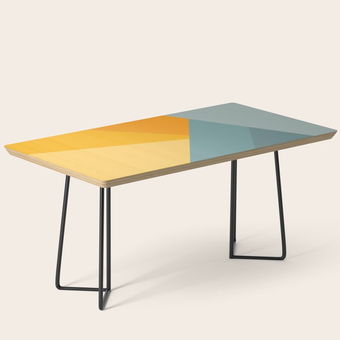 Abstract Mountain Sunrise Coffee Table Gallery Image 1