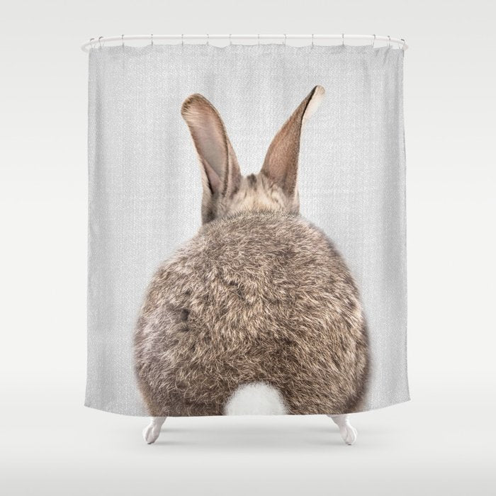 Rabbit Tail - Colorful Shower Curtain Gallery Image 1