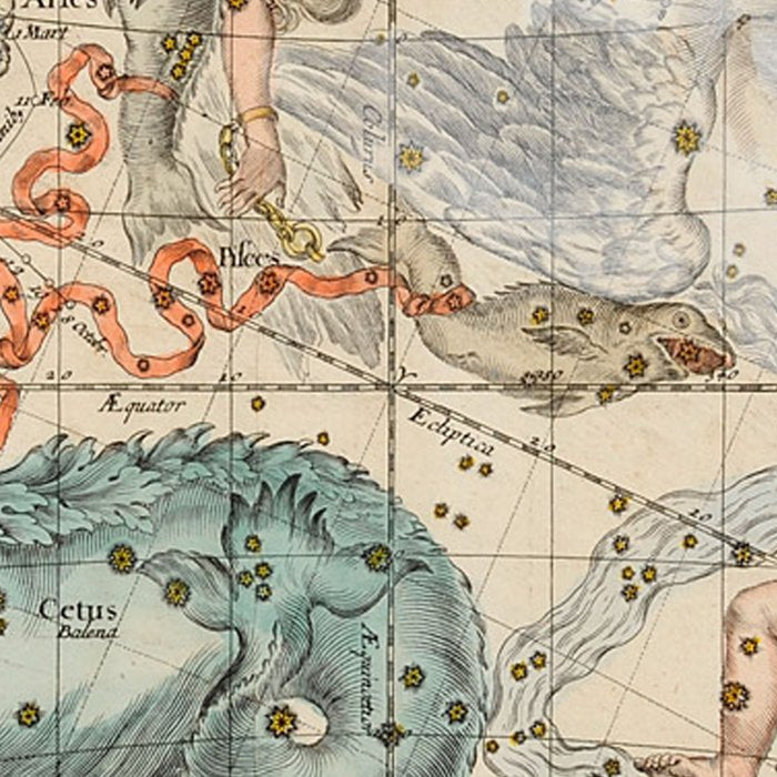 Vintage Celestial & Astrological Map  (1693) Coffee Mug Gallery Image 2