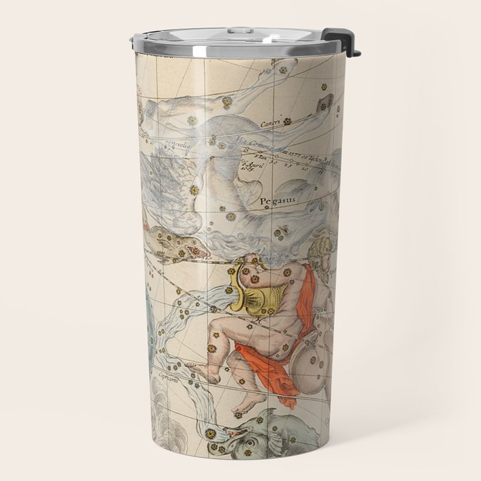 Vintage Celestial & Astrological Map  (1693) Travel Mug Gallery Image 2