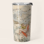 Vintage Celestial & Astrological Map  (1693) Travel Mug Gallery Image 2