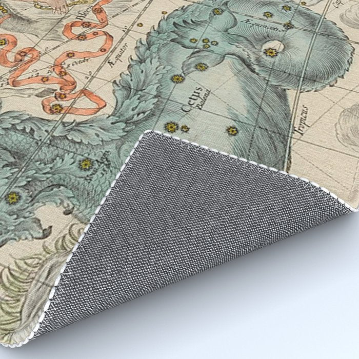 Vintage Celestial & Astrological Map  (1693) Rug Gallery Image 4