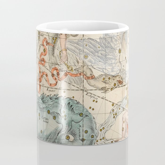 Vintage Celestial & Astrological Map  (1693) Coffee Mug Gallery Image 4