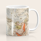 Vintage Celestial & Astrological Map  (1693) Coffee Mug Gallery Image 1