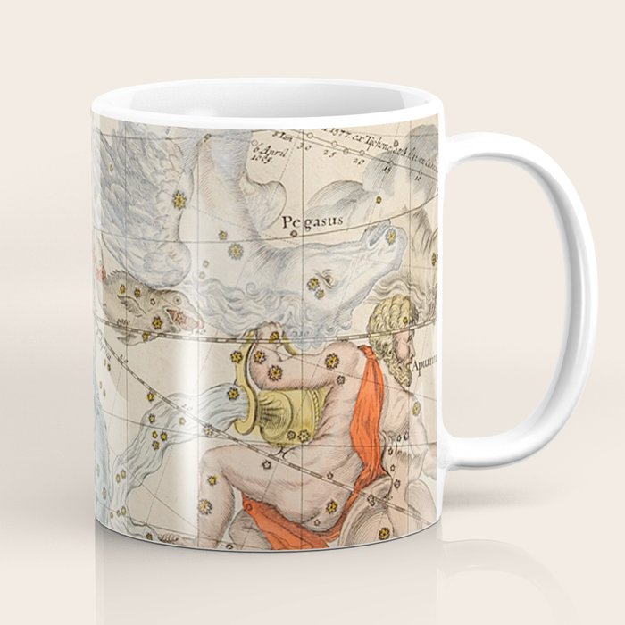 Vintage Celestial & Astrological Map  (1693) Coffee Mug Gallery Image 1