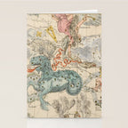 Vintage Celestial & Astrological Map  (1693) Stationery Card Gallery Image 2
