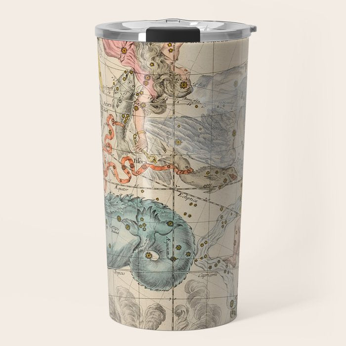 Vintage Celestial & Astrological Map  (1693) Travel Mug Gallery Image 1