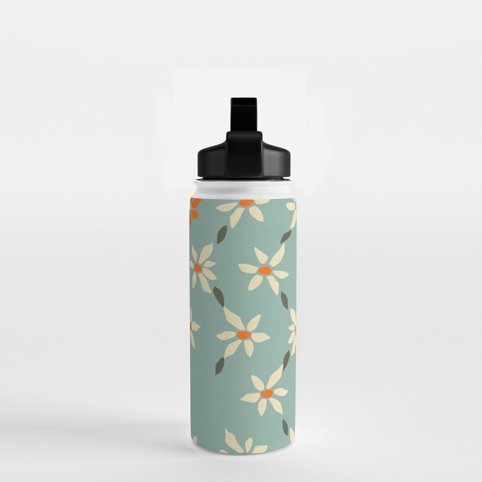 Daily pattern: Retro Flower No.11 Water Bottle Gallery Image 2