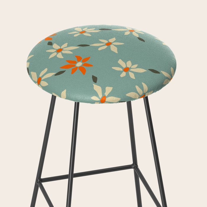 Daily pattern: Retro Flower No.11 Stool Gallery Image 2