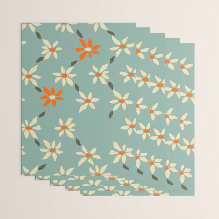 Daily pattern: Retro Flower No.11 Wrapping Paper Gallery Image 3