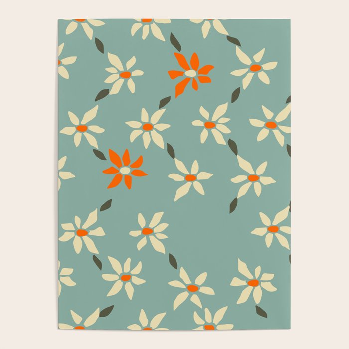 Daily pattern: Retro Flower No.11 Poster Gallery Image 4