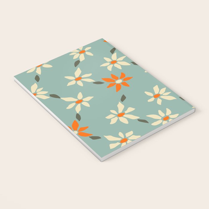 Daily pattern: Retro Flower No.11 Notebook Gallery Image 3