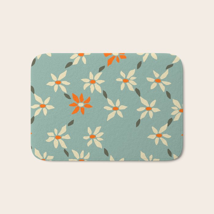 Daily pattern: Retro Flower No.11 Bath Mat Gallery Image 1