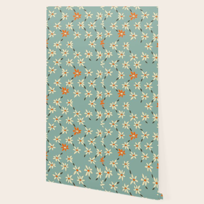 Daily pattern: Retro Flower No.11 Wallpaper Gallery Image 2