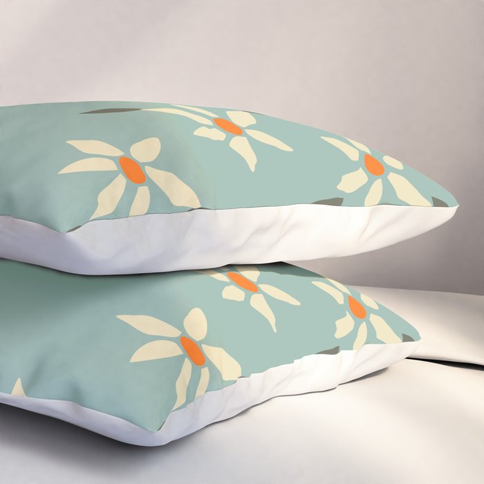 Daily pattern: Retro Flower No.11 Pillow Sham Gallery Image 3