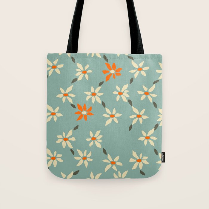 Daily pattern: Retro Flower No.11 Tote Bag Gallery Image 1