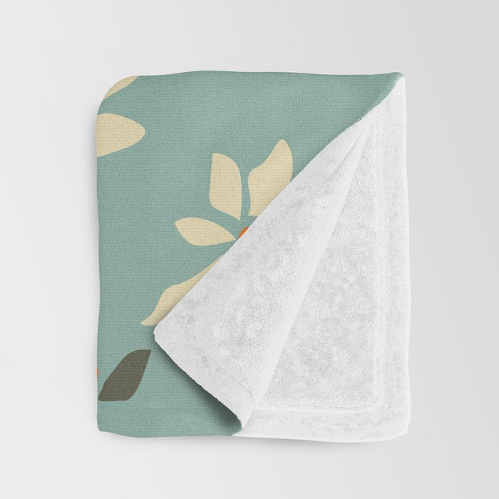 Daily pattern: Retro Flower No.11 Throw Blanket Gallery Image 3