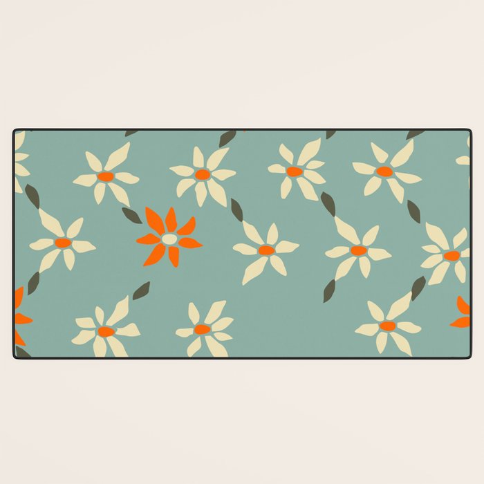 Daily pattern: Retro Flower No.11 Desk Mat Gallery Image 3