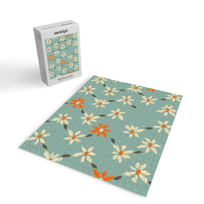 Daily pattern: Retro Flower No.11 Jigsaw Puzzle Gallery Image 2