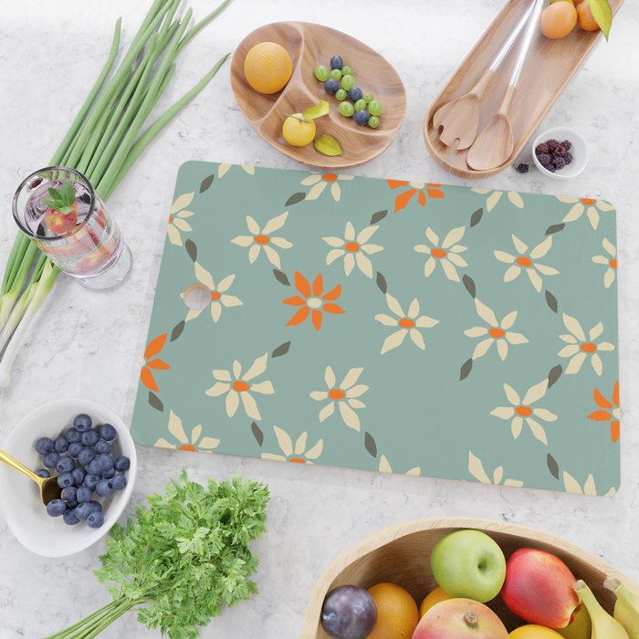 Daily pattern: Retro Flower No.11 Cutting Board Gallery Image 2