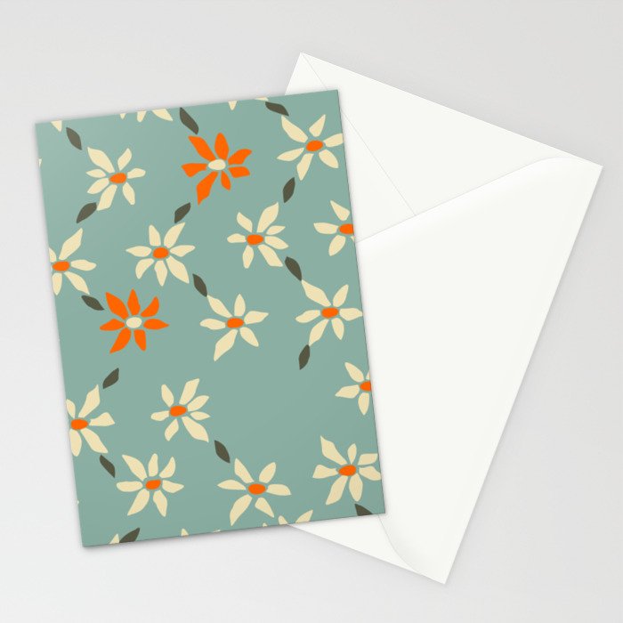Daily pattern: Retro Flower No.11 Stationery Card Gallery Image 2