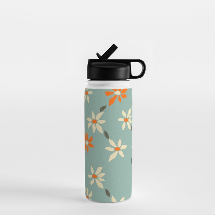 Daily pattern: Retro Flower No.11 Water Bottle Gallery Image 1