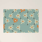 Daily pattern: Retro Flower No.11 Welcome Mat Gallery Image 1