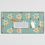 Daily pattern: Retro Flower No.11 Desk Mat Gallery Image 1