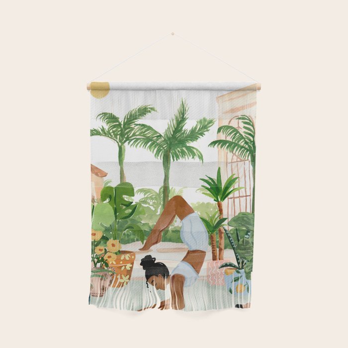 Yoga In the Courtyard Wall Hanging Gallery Image 1
