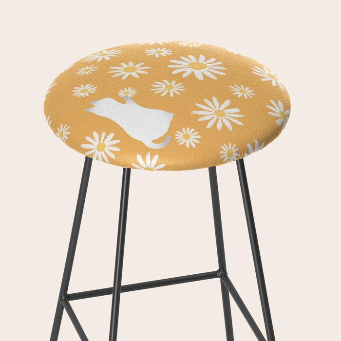 Hidden cat 44 flowers fall  Stool Gallery Image 2