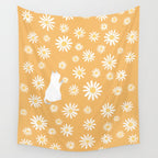 Hidden cat 44 flowers fall  Wall Tapestry Gallery Image 4