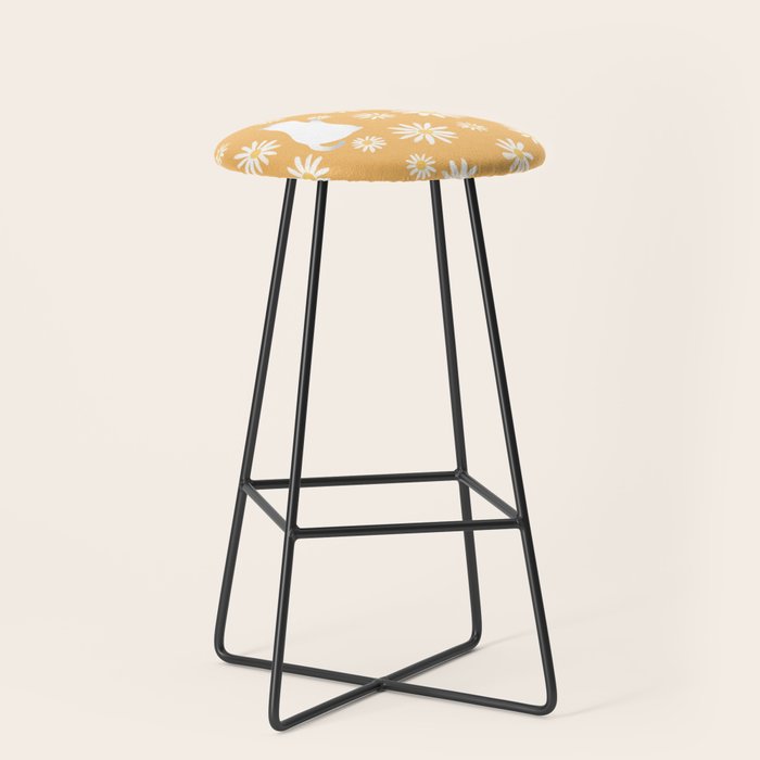 Hidden cat 44 flowers fall  Stool Gallery Image 1