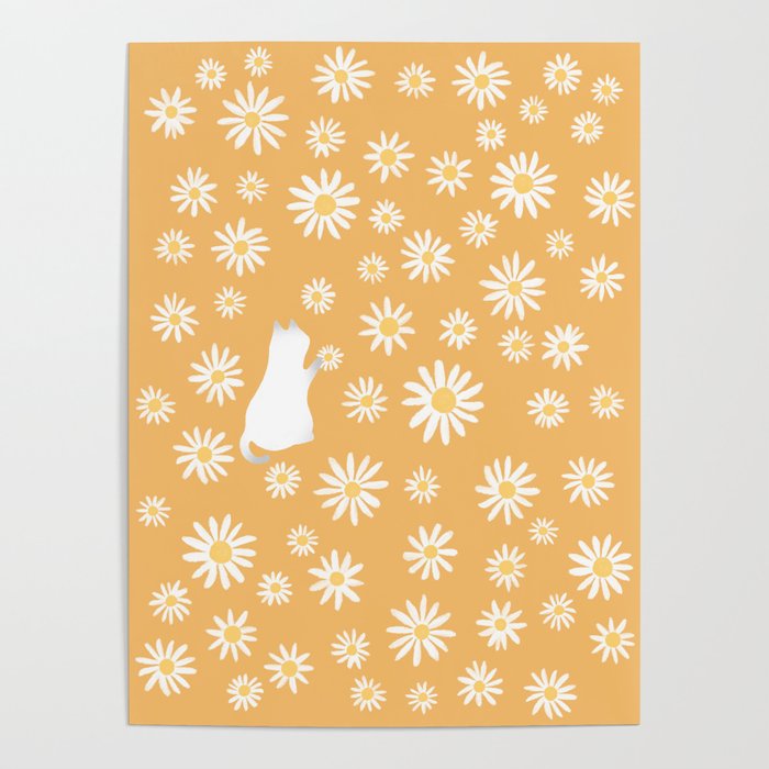 Hidden cat 44 flowers fall  Poster Gallery Image 4