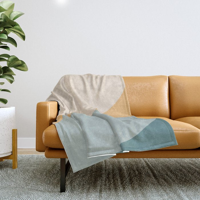 Almond Abstract XIII Throw Blanket Gallery Image 1