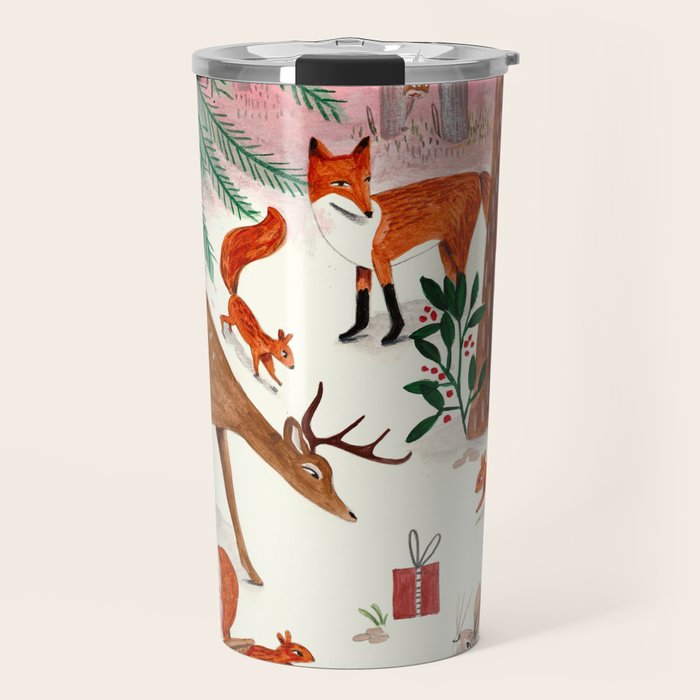 Whimsical woodland enchanted forest animals Travel Mug Gallery Image 1
